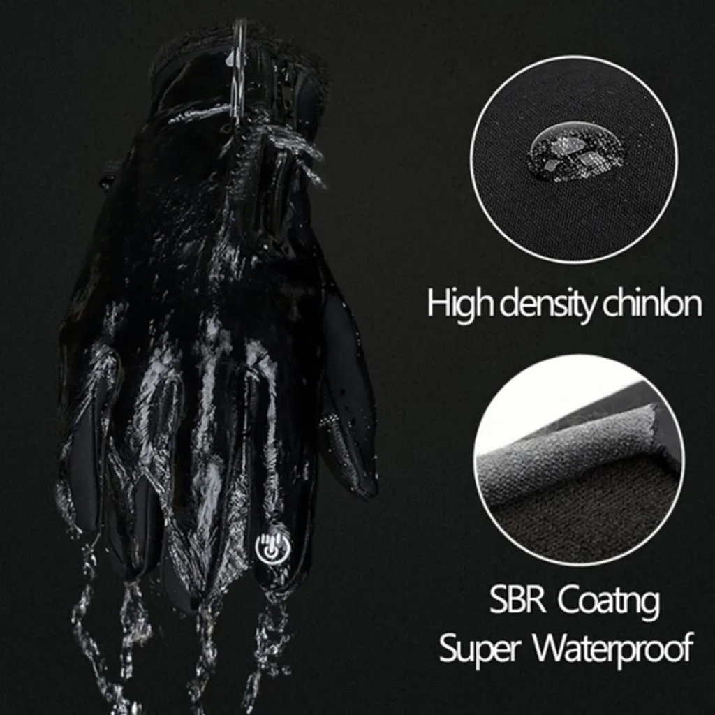 Теплые лыжные перчатки для мужчин и женщин зимние флисовые водонепроницаемые