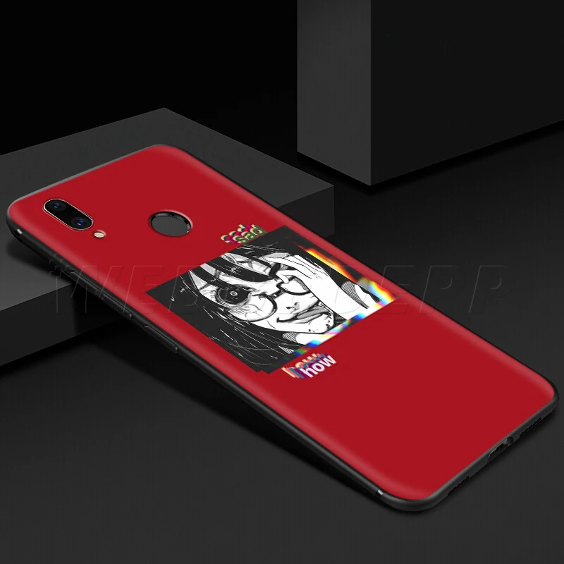 Грустно аниме эстетика vaporwave чехол для Xiaomi Redmi 4A 4X5 5A 6 6A 7 7A S2 Примечание Go K20 Pro Plus премьер-8 T