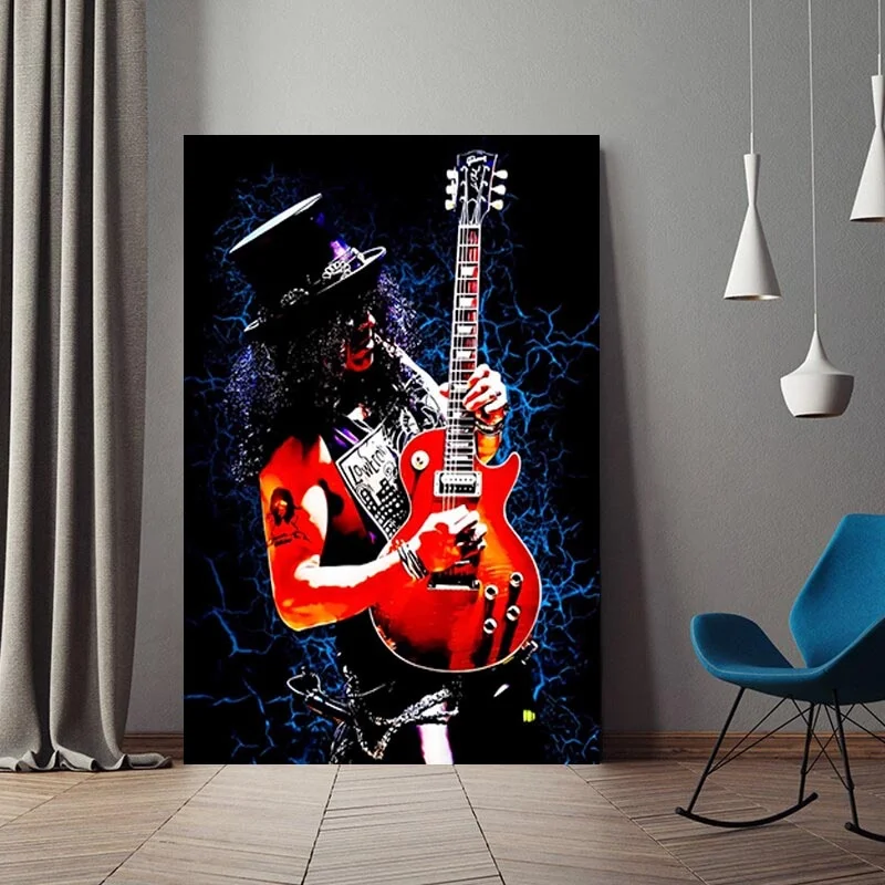 Настенные картины Slash Guitar с музыкой принты на холсте настенные художественные