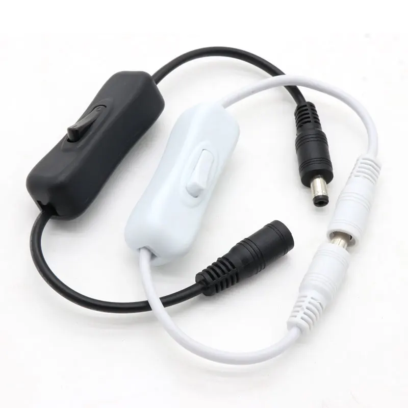 

1/5/10pcs Light Switch DC 12V Male And Female Power Cord DC Connector 304 Switch 5V 12V 24V LED Light Bar