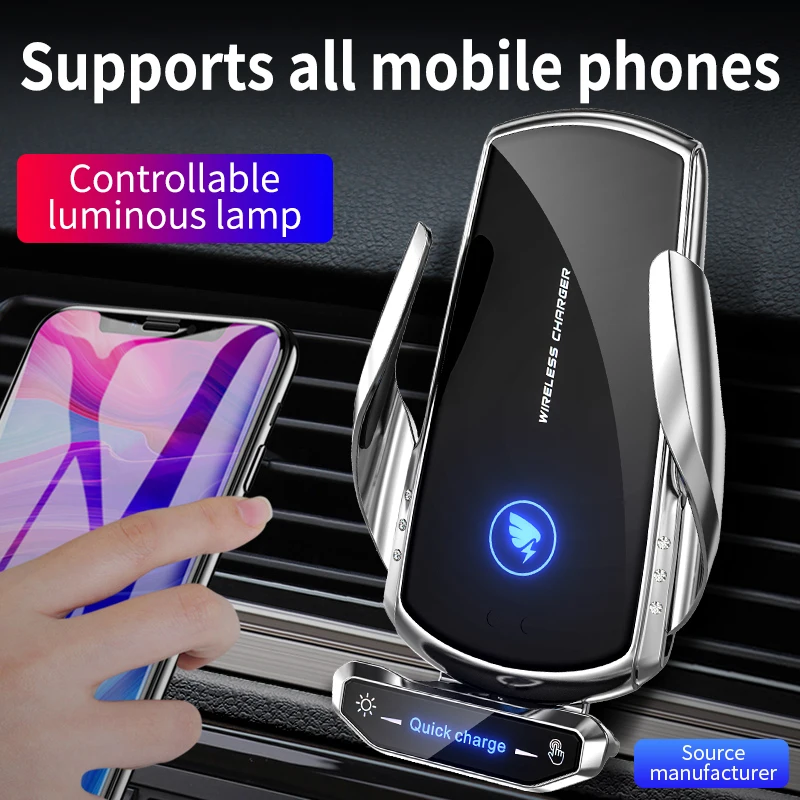 

Advanced Car Multifunctional Mobile Phone Holder Automatic Sensing Wireless Charger Suction Cup Outlet for iPhone And Android