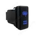 Синяя светодиодная Лебедка 12 В, кнопка питания, переключатель для Toyota Landcruiser Hilux Prado 120 SERIES 4runner 2003-2009, замена OEM