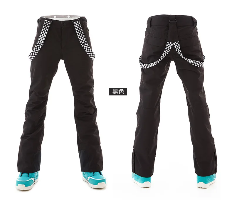 Женские зимние уличные лыжные штаны водонепроницаемые ветрозащитные теплые