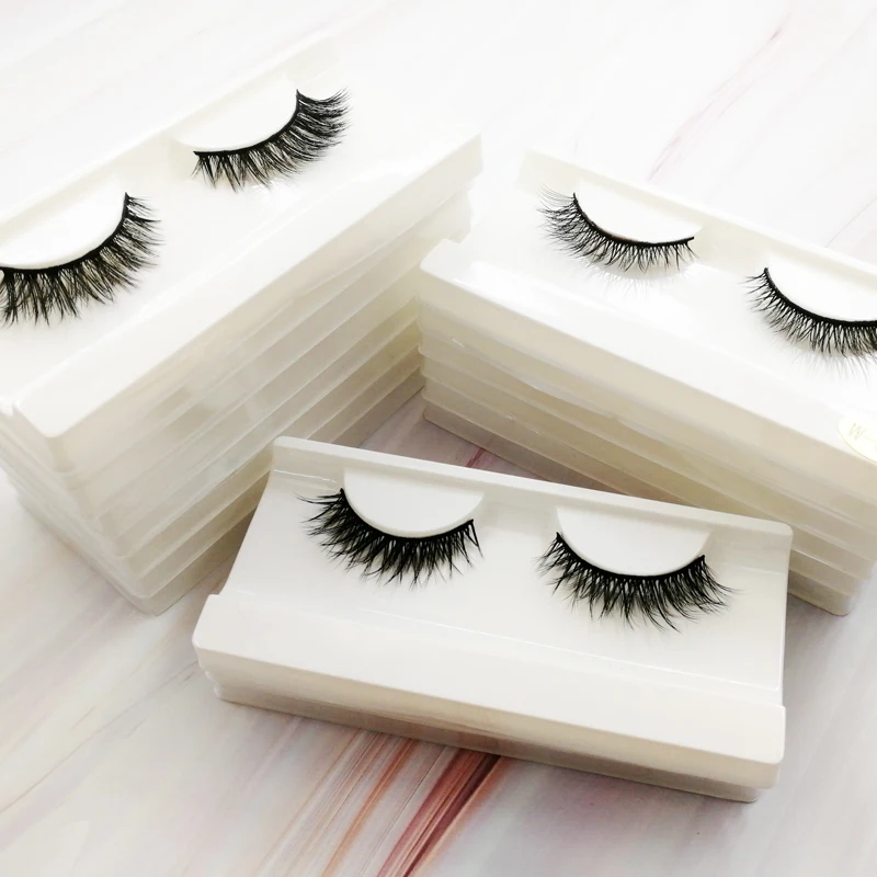 1 пара объемные натуральные длинные накладные ресницы толстые многоразовые