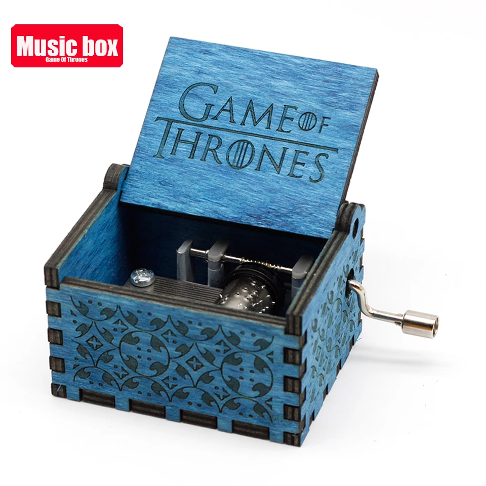 Game Of Thrones Деревянная ручка Сейлор Мун музыкальная шкатулка Звездные войны Cajita музыкальная игра прав Красавица и Чудовище Рождественский подарок на день рождения, подарки - Цвет: Game Of Thrones