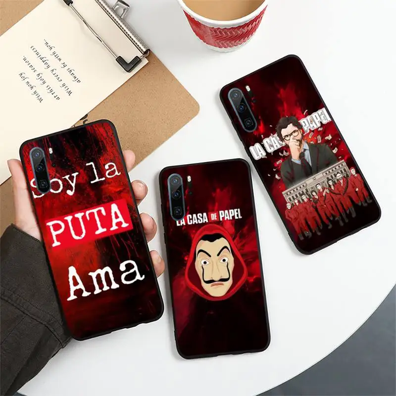 

TV Money Heist House Paper La Casa de papel Phone Case For Huawei honor Mate P 10 20 30 40 i 9 8 pro x Lite smart 2019 nova 5t