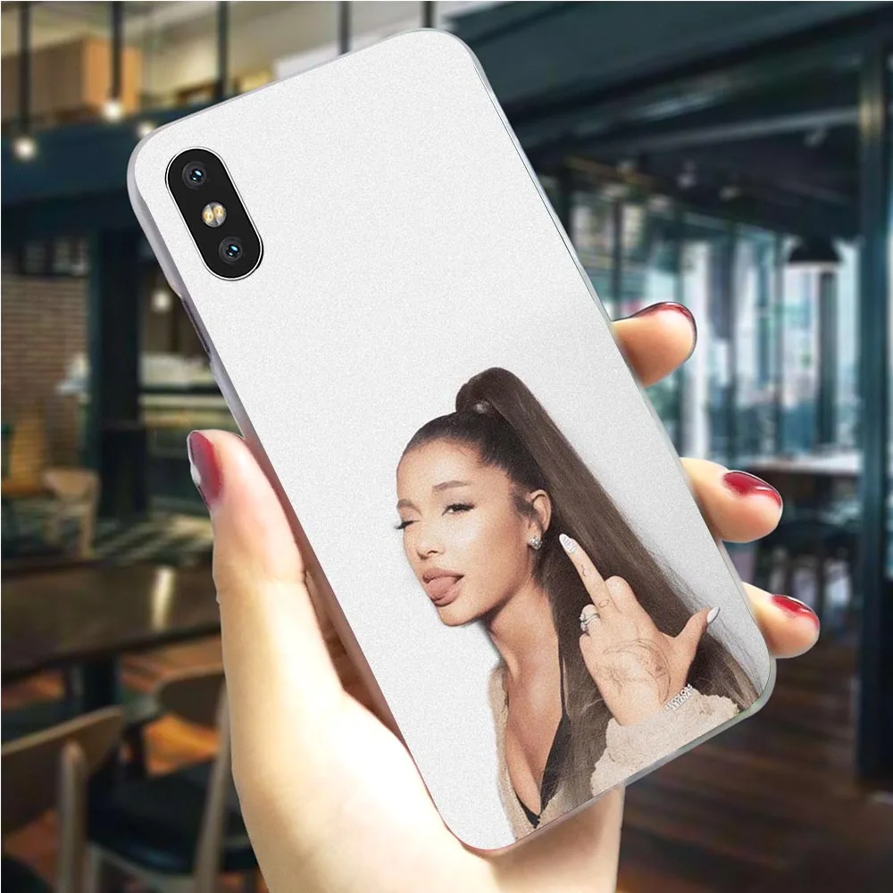 Чехол для телефона с рисунком Ariana Grande чехол для iPhone 6 5 5S SE 6 S/6 6S Plus 7 8/7 8 Plus X XS XR Xs Max, Жесткий Чехол