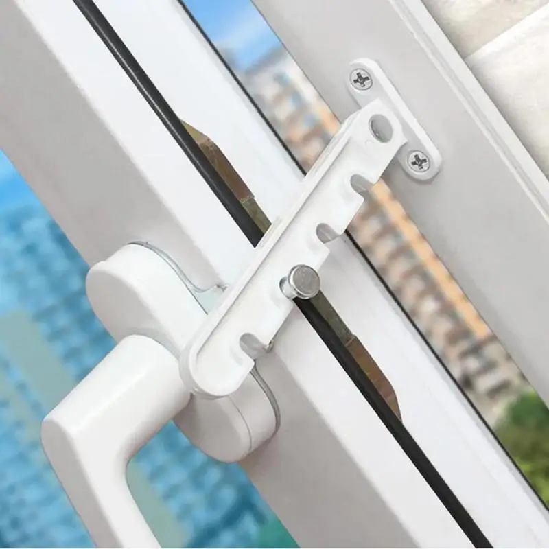 

Window Limiter Latch Wind Brace Casement Window Door Blocking Lock Catch Stay Position Stopper For Child Safety Protection