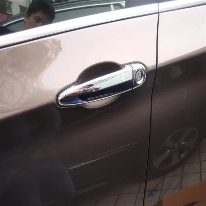 

WELKINRY Стайлинг автомобильной крышки для BMW X3 F25 2011-2017 ABS Хромированная внешняя дверная ручка поручни дверная ручка крышка наклейка отделка 8 ш...