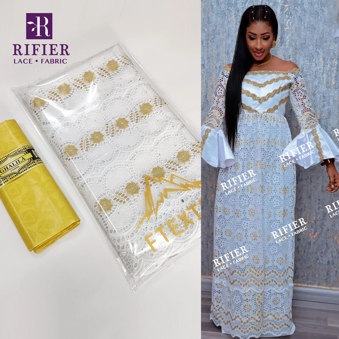 Оптовая цена! Вышитая швейцарская вуаль в Швейцарии с базином роскошные немецкие