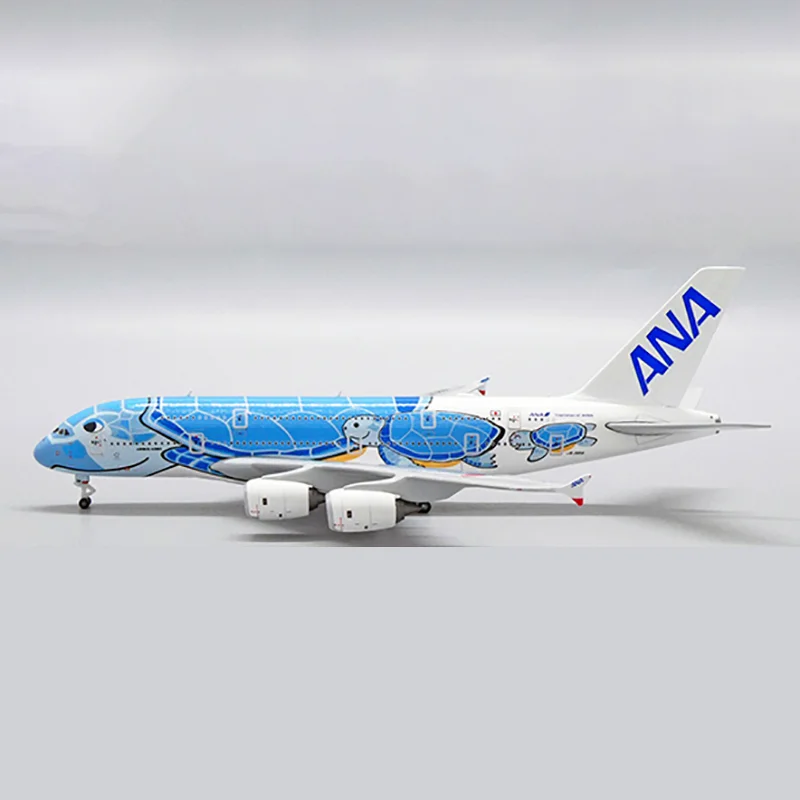 1:500 Scale A380 Planes Model Airplanes ANA Japan Green Blue Orange Turtle Airlines Alloy Aircraft Plane Model Collection Toys