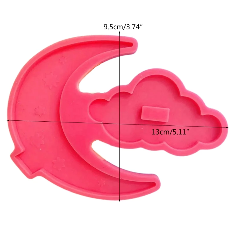 

Moon Cloud Ornaments Casting Silicone Mould Epoxy Resin Mold DIY Crafts Jewelry Decorations Making Tools