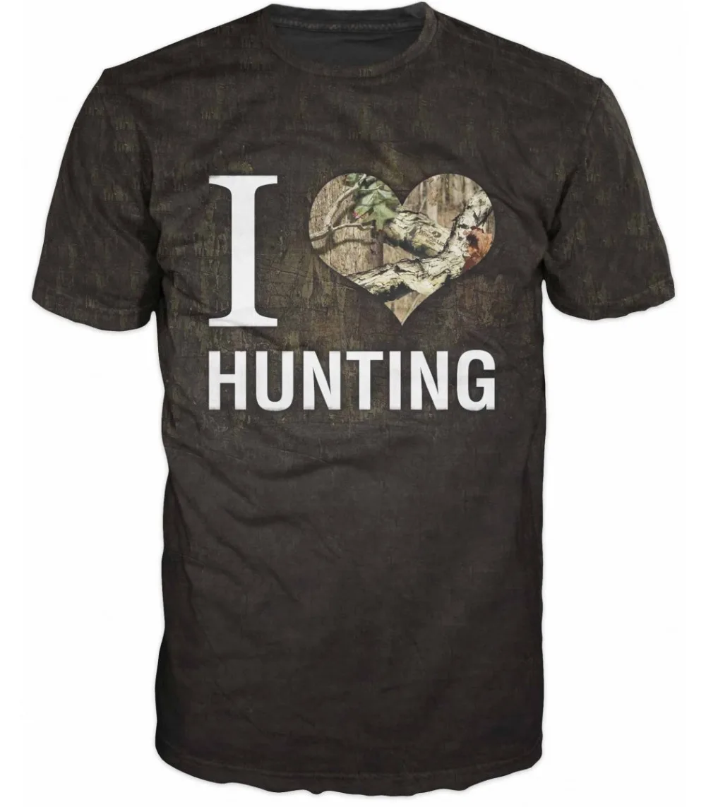 

2018 3D Printed I LOVE HUNTer T Shirts Good Quality Hip Hop Harajuku Famous Brand