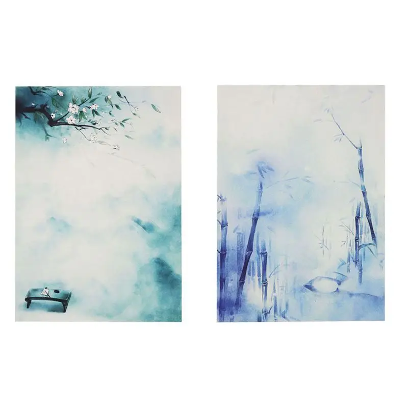 

Writing Stationary Paper Set, Letter Writing Paper Letter Sets, 32 PCS Assorted Color Letter Papers and 16 PCS Envelopes