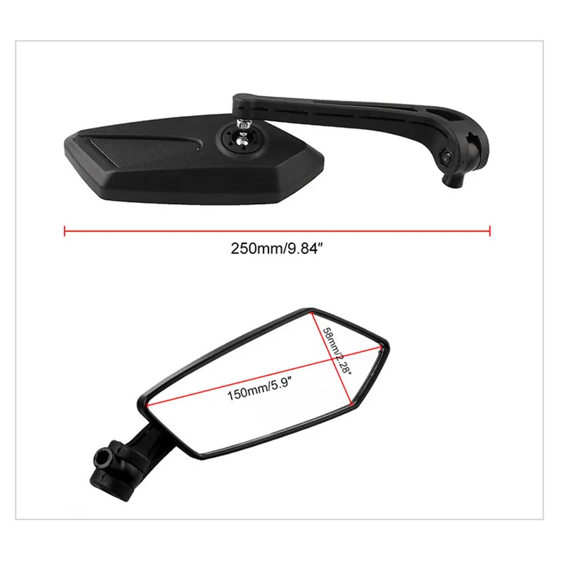 LMoDri универсальная пара мотоциклов зеркало заднего вида скутер 8 мм 10 модификация