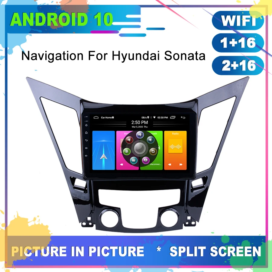 Автомагнитола для HYUNDAI Sonata I40 I45 мультимедийный плеер на Android с GPS радио типоразмер