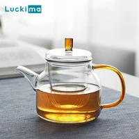 450700ml heat resistant glass teapot with glass tea infuser double wall glass water jug pot 130ml coffee mug high quality gift