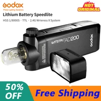 godox ad200 ad200pro ttl 2 4g hss 18000s pocket outdoor flash light double head 2900mah 200ws lithium battery strobe