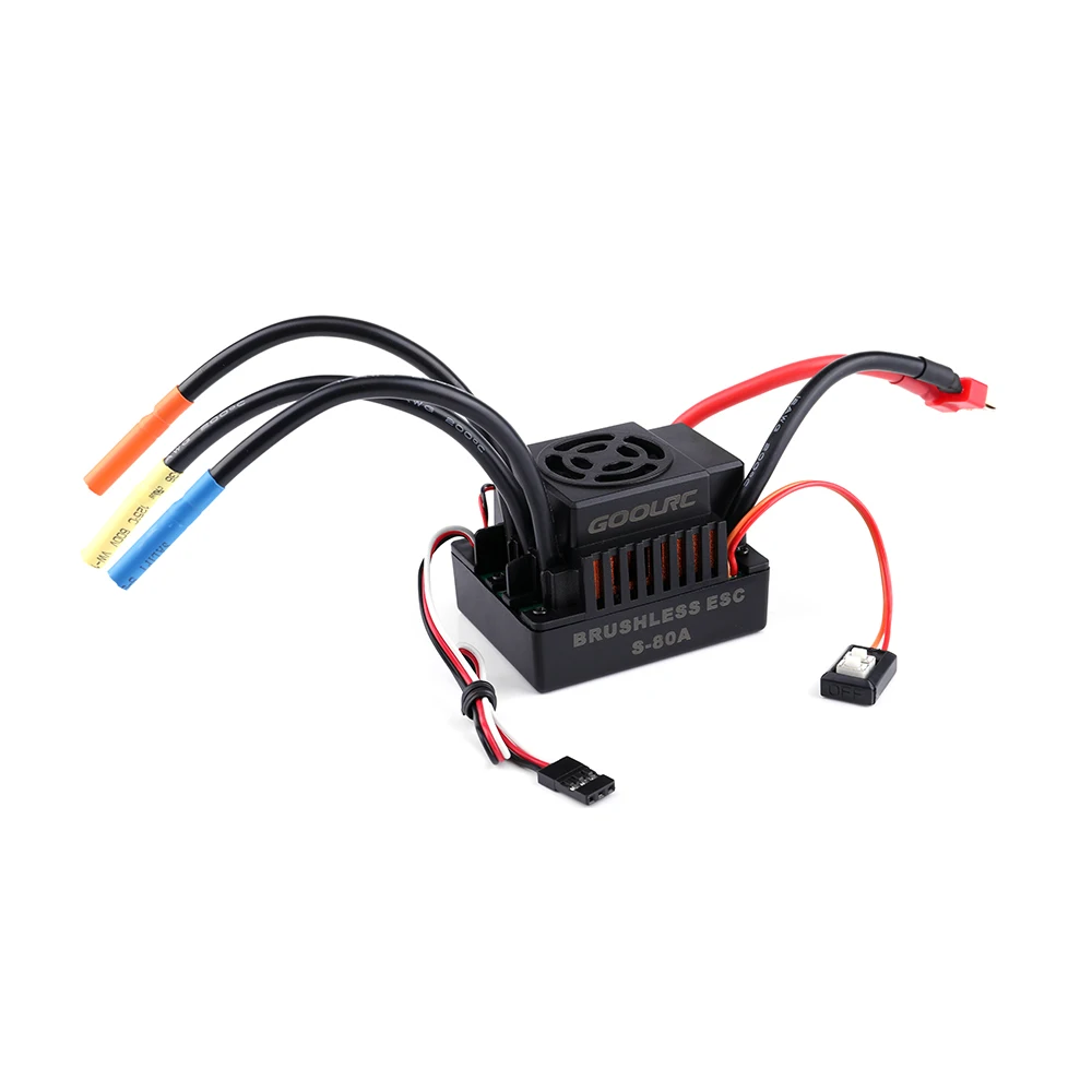 Оригинальный Бессенсорный бесщеточный двигатель GoolRC S3674 1/8 кв 80 А ESC и программная