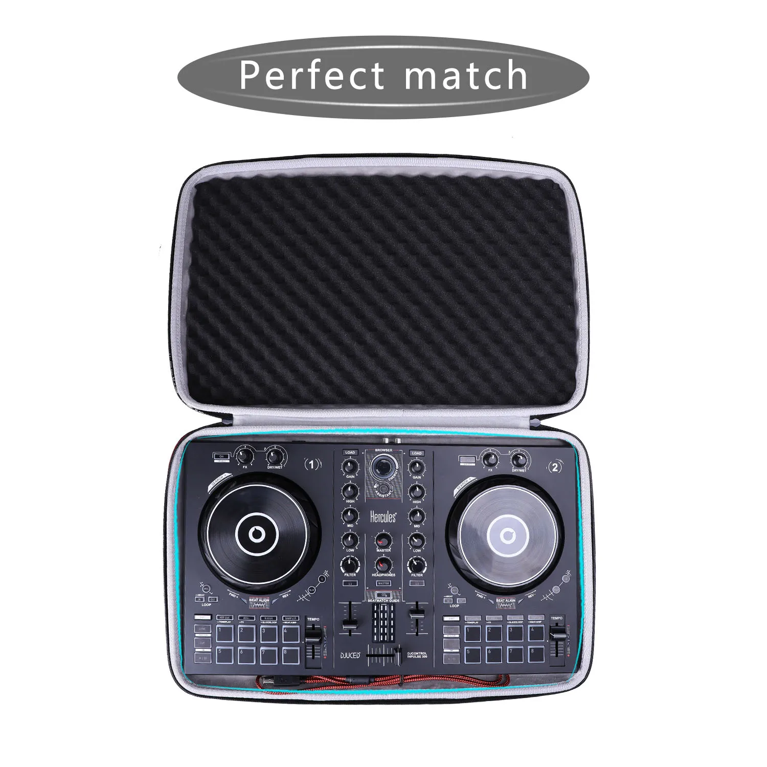 LTGEM Waterproof EVA Hard Case for Hercules DJControl Inpulse 300 2 Channel USB Controller | Багаж и сумки
