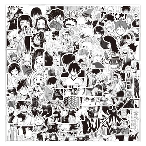 103050100pcs mix anime demon slayer attack on titan stickers graffiti kids toy skateboard phone laptop luggage sticker decals free global shipping