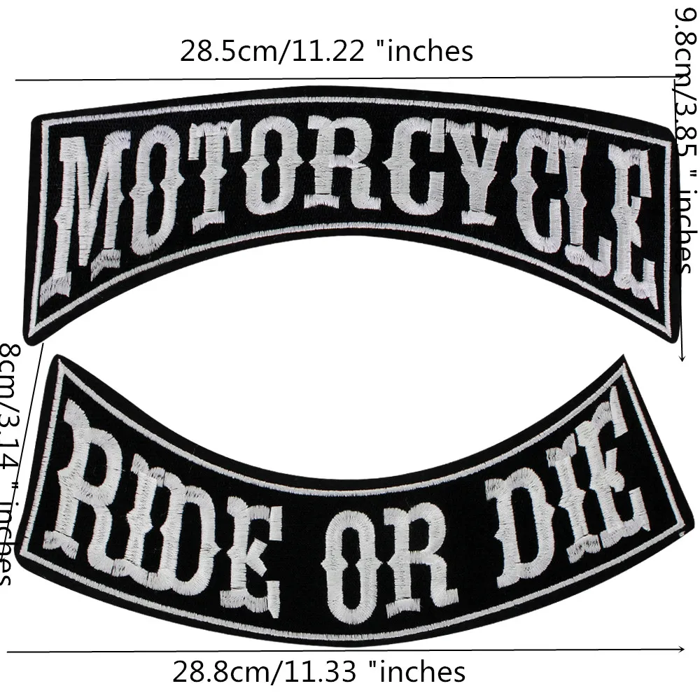 Нашивка с вышивкой в виде черепа на мотоцикл аппликация помощью утюга этикетка