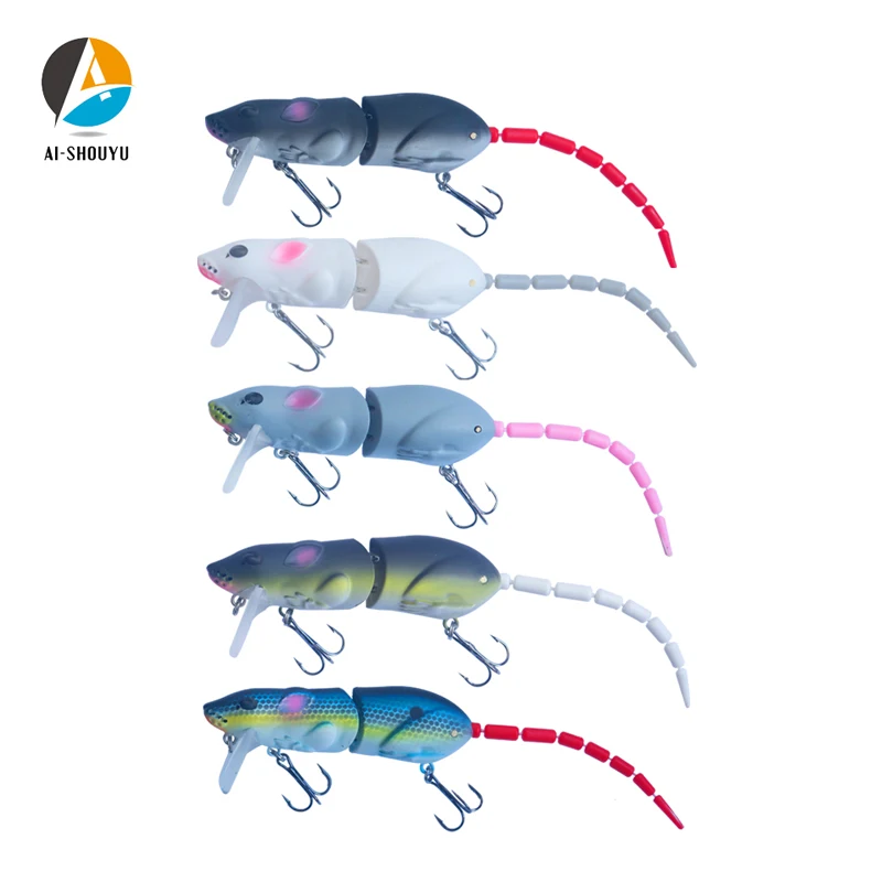 

AI-SHOUYU 1pc Swim Fishing Lure Artificial Hard Baits 85cm/15.2g Crankbait Ratbait Wobbler Fishing Tackle With Treble Hooks