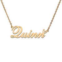 god with love heart personalized character necklace with name quinn for best friend jewelry gift