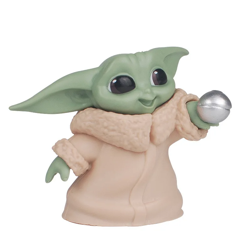 

Baby Yoda Stuff Plush Doll Disney Star Wars Anime PVC Toys