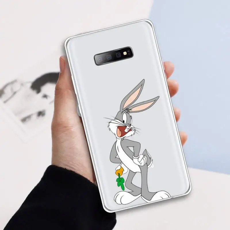 

Bugs Bunny cute animal funny animal Phone Case Transparent For Samsung Galaxy A 71 21s S note 8 9 10 plus 20 ultra
