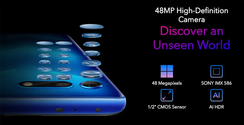 Honor V20 Global rom 6 ГБ 8 ГБ 128 Гб Поддержка NFC Google Play SuperCharge 2310x1080P 6,4 дюймов полноэкранный смартфон 48MP камера