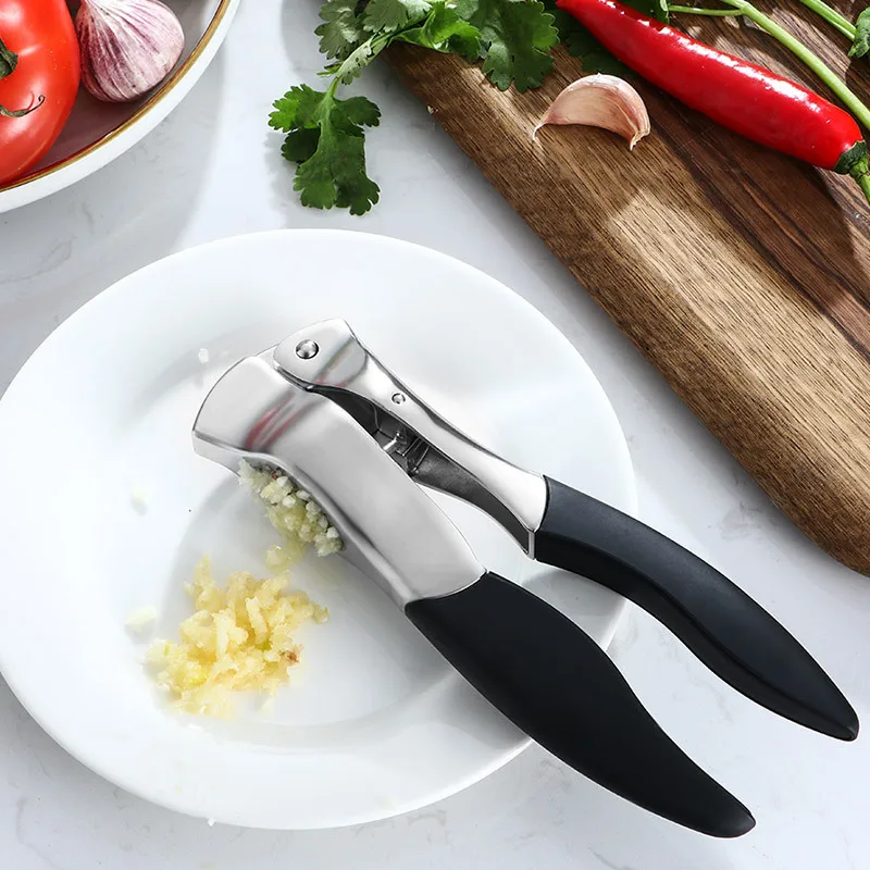 

Zinc Alloy Garlic Press Manual Garlic Crusher Peeling Garlic Clip Kitchen Gadgets
