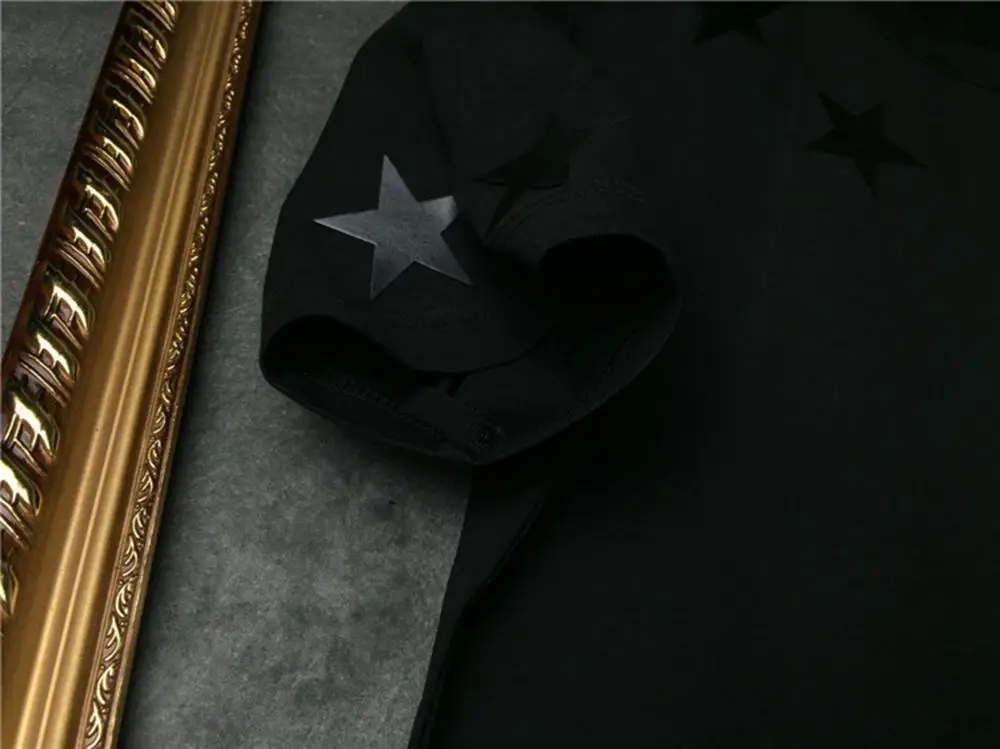 Крутая забавная Мужская футболка DUYOU из 100% хлопка с принтом звезд и воротника