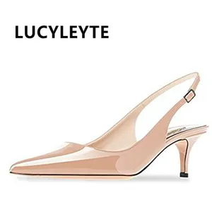 Туфли женские на высоком каблуке, босоножки на низком каблуке, пикантная обувь, свадебные туфли-лодочки, цвет черный, красный, зеленый, лето