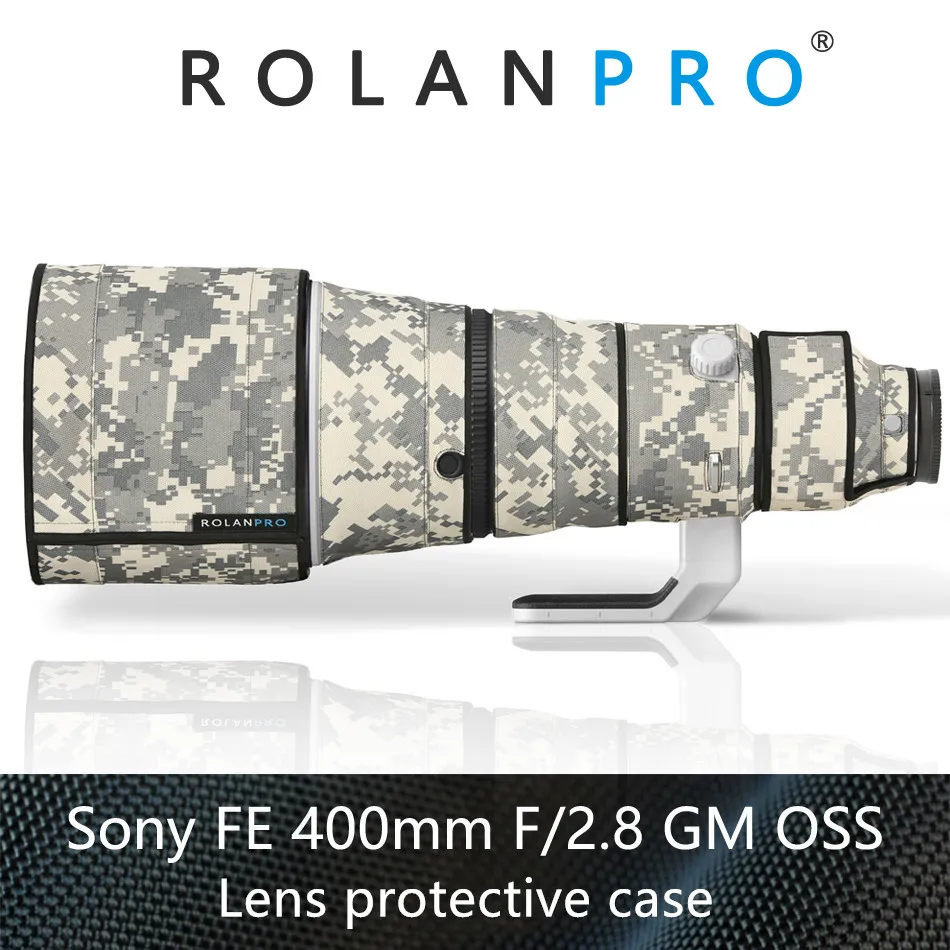 Линзы rolanpro камуфляжное пальто дождевик для sony FE 400 мм F2.8 GM OSS защитный чехол