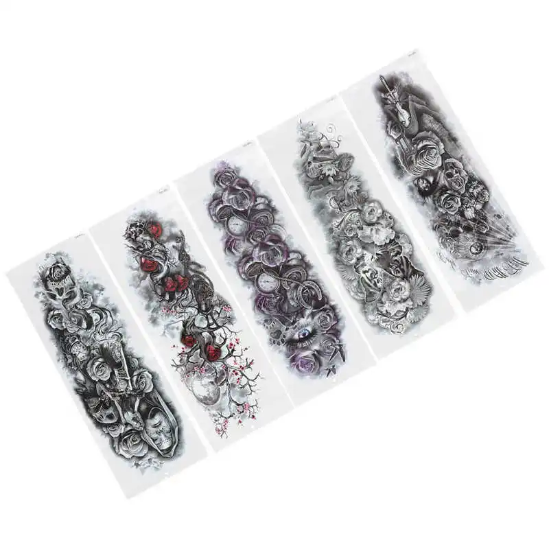 

Glitter Tattoo Temporary Tattoos Full Arm Personalized Tattoo Stickers Waterproof Art Temporary Fake Tattoo Stickers