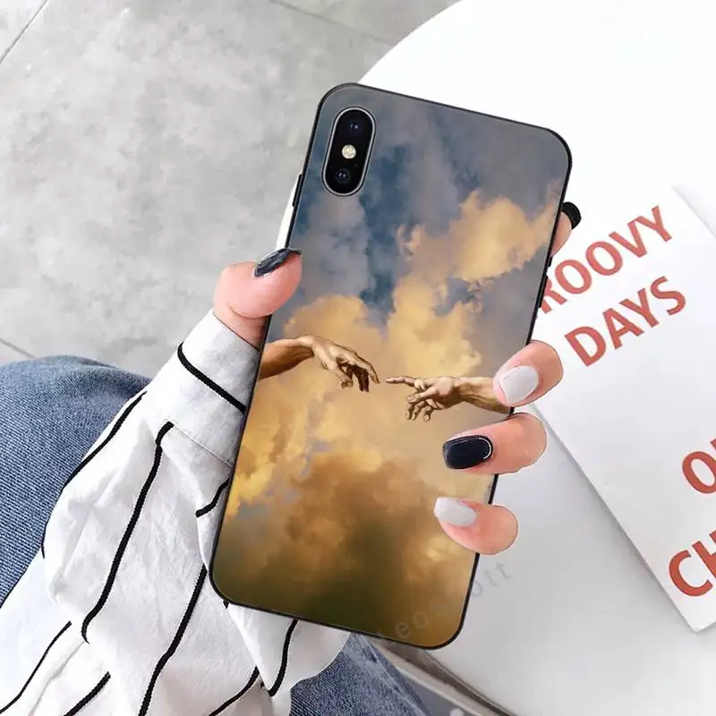 

Painting David Van Gogh luxury Phone Case shell for iPhone 11 12 pro XS MAX 8 7 6 6S Plus X 2020 XR Mini
