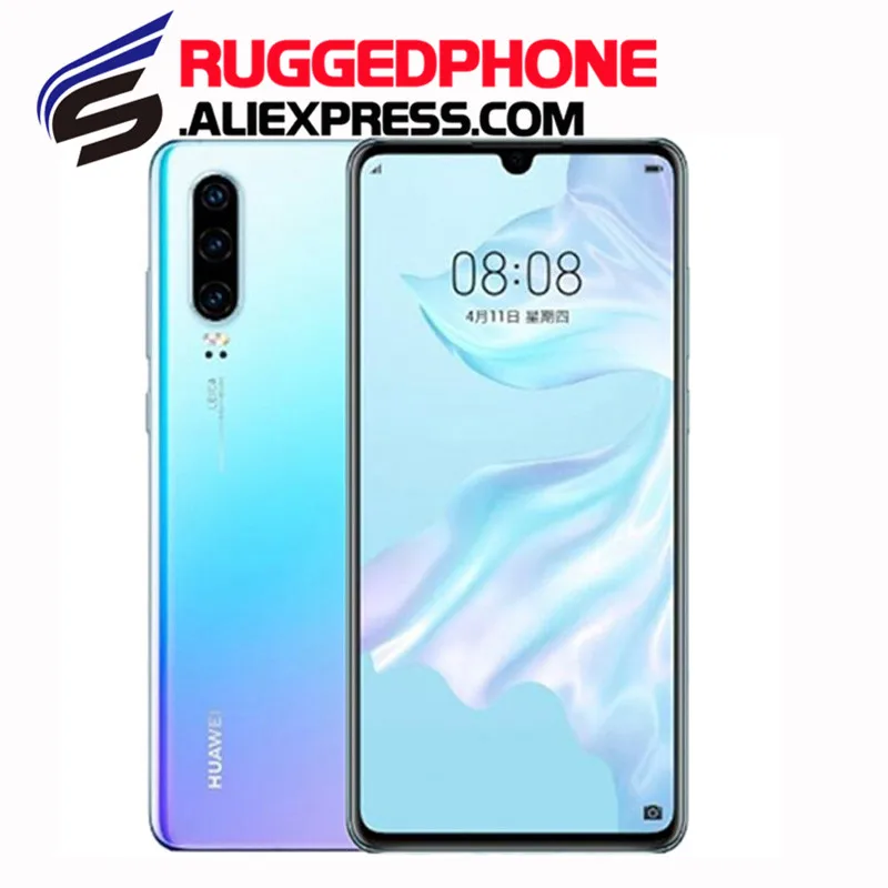 Смартфон HUAWEI P30 4G с глобальной версией 6 1 дюймов Android 9 Kirin 980 четыре ядра 8 ГБ 128 3650 МП