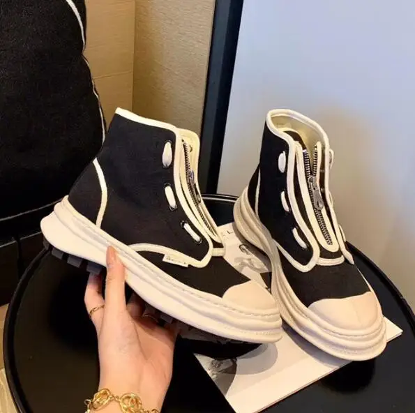 Оранжевые холщовые удобные дышащие женские кроссовки на плоской подошве со