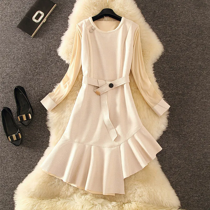 Осенне-зимнее платье 2019 женское замшевое элегантное розовое Сетчатое с оборками