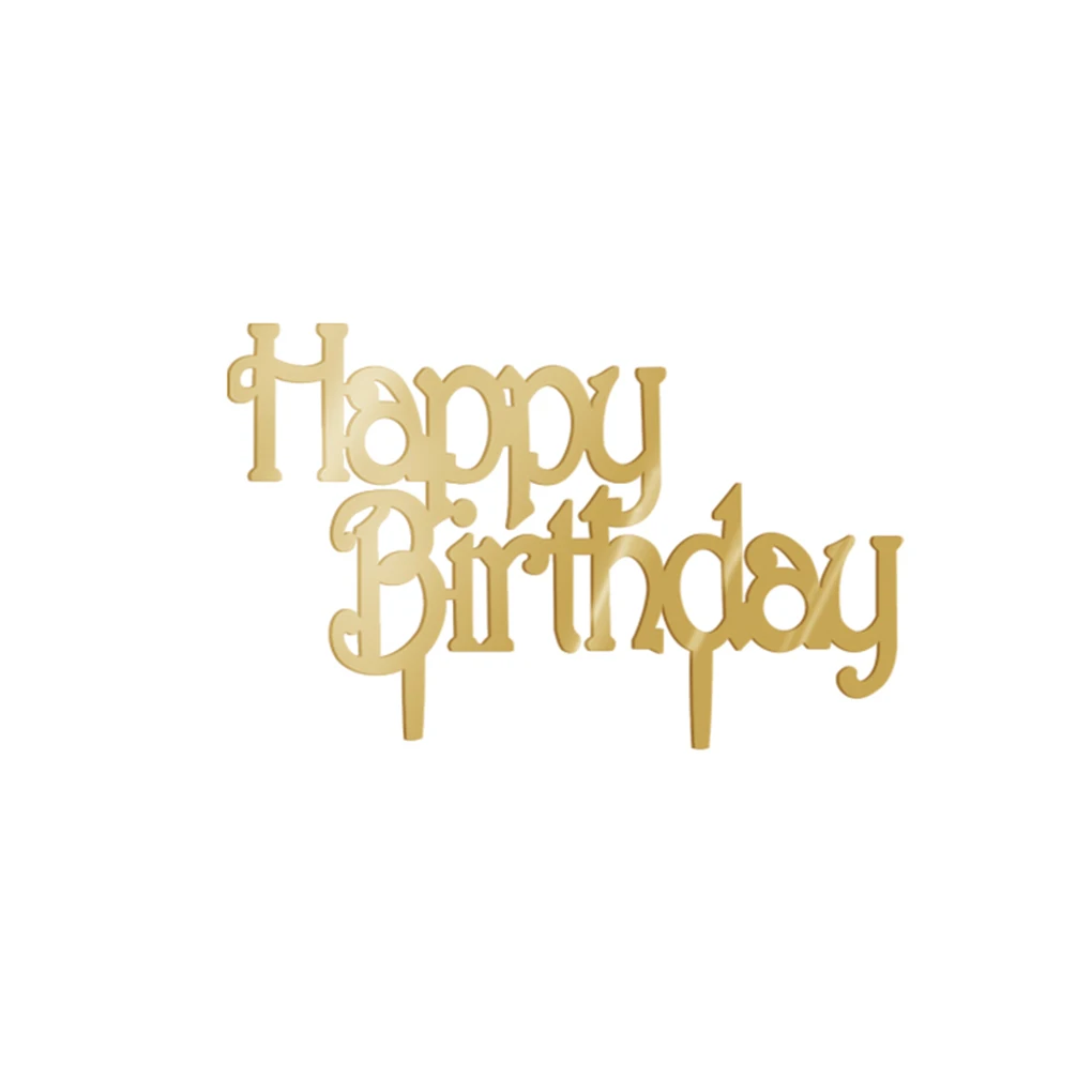 

Happy Birthday Party Decorations Acrylic Birthday Cakes Topper Party Cake Decor
