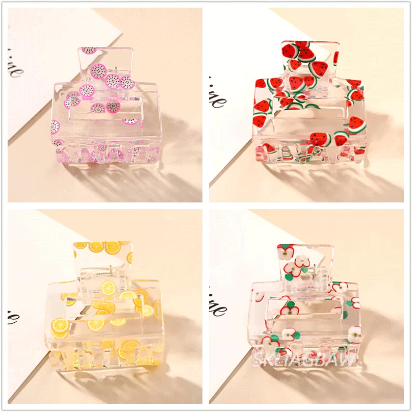 2021 Новый зажим для волос женщин волосы на заколках прическа 'с милым фруктовым