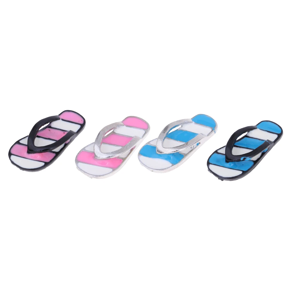 

Miniature Summer Sandals Retro Ornament Doll Accessories (4 Pairs)