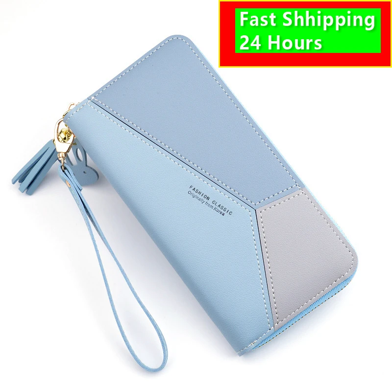 Женский кошелек модный стиль мобильный телефон из искусственной кожи розовый