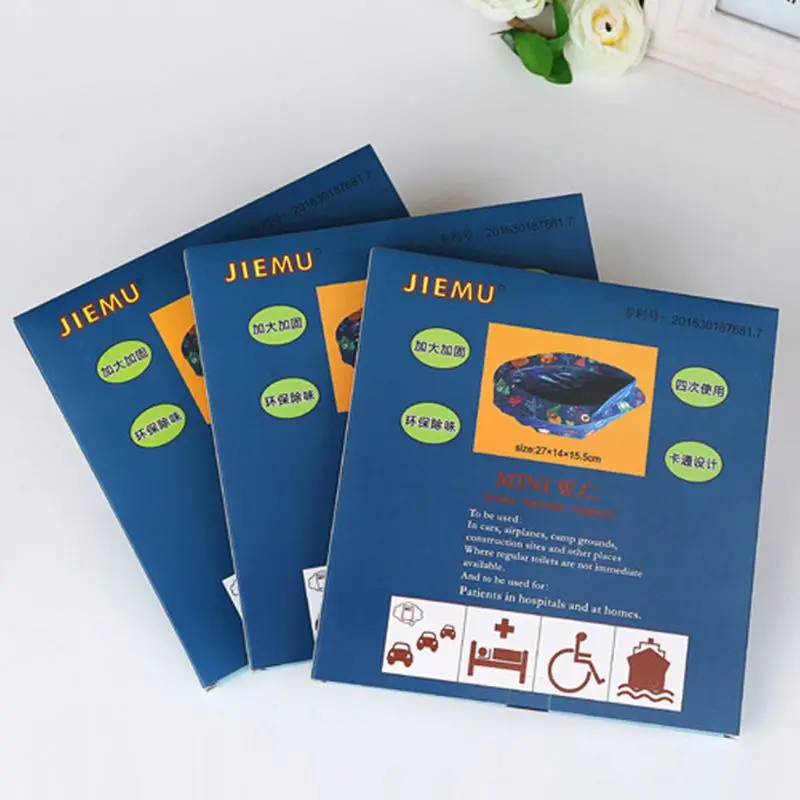 Складной детский портативный горшок для мальчиков и девочек дорожный Туалет