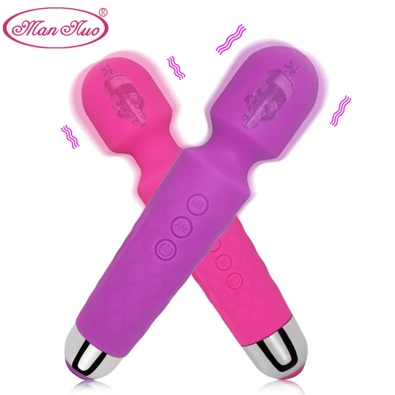 AV палочка вибратор для Для женщин G Spot Стимулятор клитора 20 вибрационных режимов