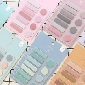 Стикеры для записей Domikee, цветные клейкие наклейки для школы и офиса, студенческие самоклеящиеся кружки, Канцтовары