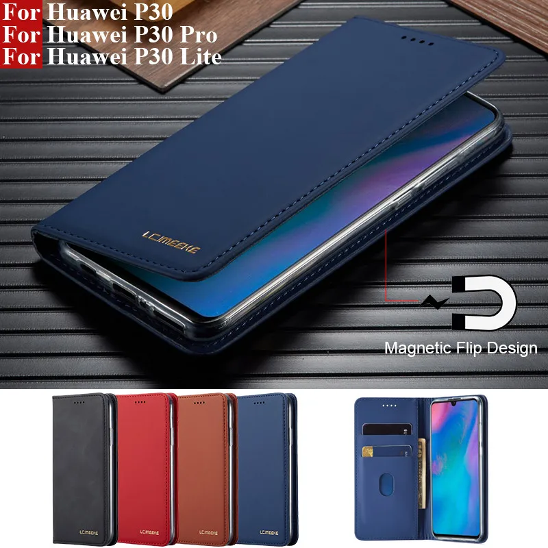 Чехол для huawei P30 Lite, флип-чехол для телефона Магнитный для huawei P30 Lite, кожаный винтажный кошелек, чехлы на huawei P30 Pro, чехол P30