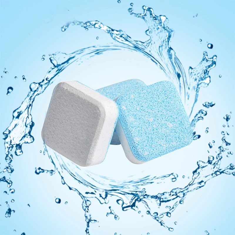 

12 Cleaning Tabs Washing Machine Effervescent Cleaners Soap Laundry Washer Cleaning Detergent Washer Tablets for Washing Machine