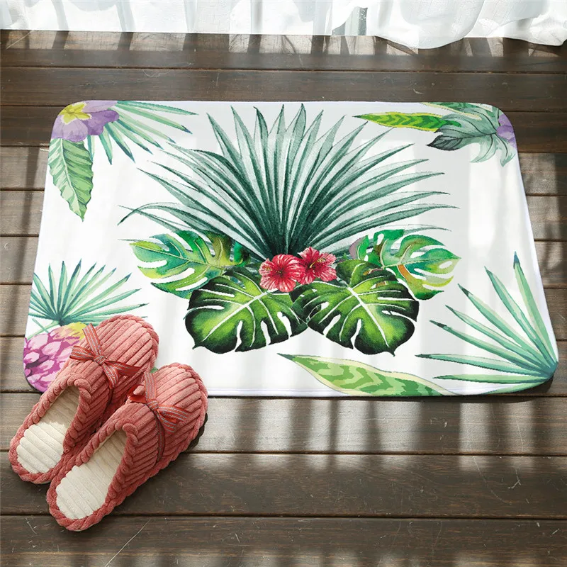 Добро пожаловать коврики коврик принт &quotтропические растения&quot Кухня Ванная